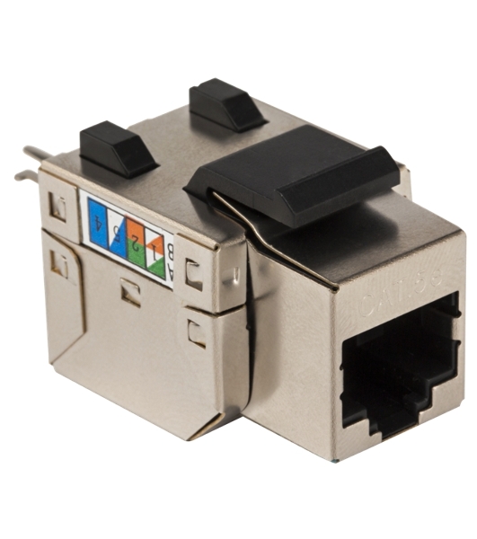 Модуль Keystone RJ45, Cat.5E, STP, 90 градусов, белый