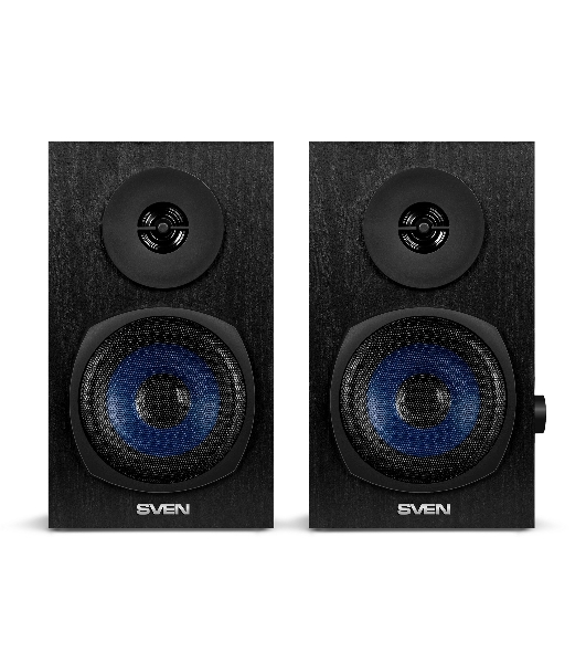 Акустическая система 2.0 SVEN SPS-576 черные (2x4W, Bluetooth, дерево)