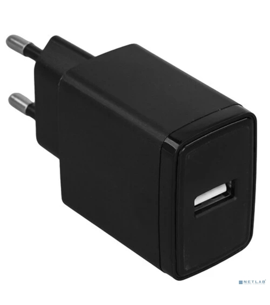 Сетевое зарядное устройство Cablexpert MP3A-PC-57, 5Вт, 1А, 1хUSB, черный, пакет