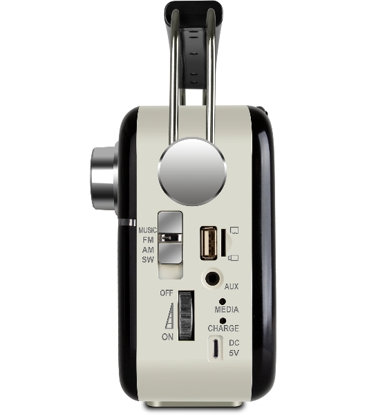 Радиоприемник SVEN SRP-505 (4 Вт, FM/AM/SW, USB, SD/microSD, Bluetooth, 1200 мА·ч)черный