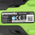 Винтоверт ударный аккумуляторный GreenWorks GD24ID3, 24V, бесщеточный, без АКБ и ЗУ (3802807), фото11