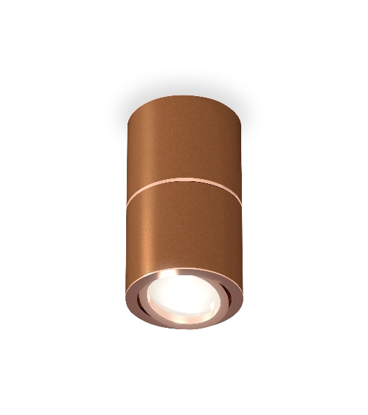 Светильник Ambrella Light XS7404080 SCF/PPG кофе песок/золото розовое полированное MR16 GU5.3 (C7404, A2073, C7404, N7005)