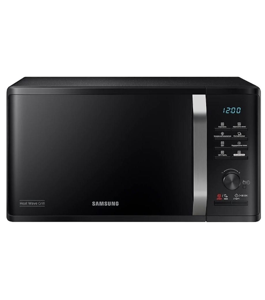Микроволновая печь Samsung MG23K3575AK черный, 23 л, 800 Вт, переключатели - кнопки, поворотный механизм