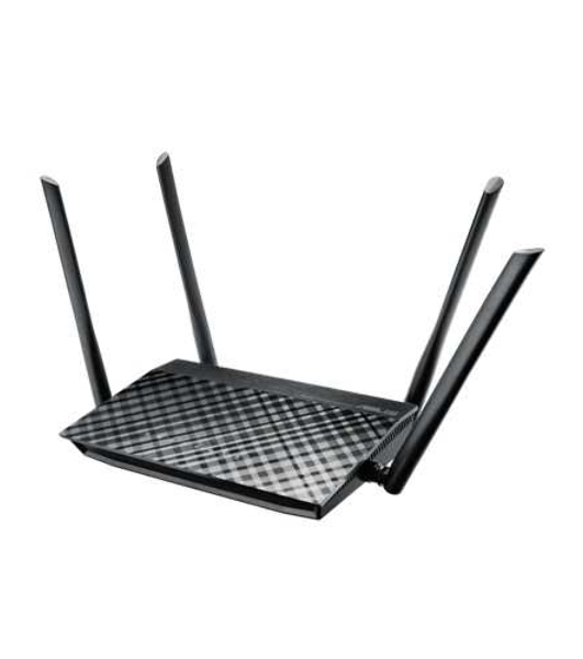 Маршрутизатор беспроводной Asus RT-AC1200 10/100BASE-TX черный (Dual Band)