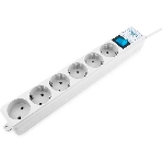 Сетевой фильтр Powercube SPL(5+1)-16B-P-3М-WHITE 3 м, 6 розеток, белый, коробка, фото 1