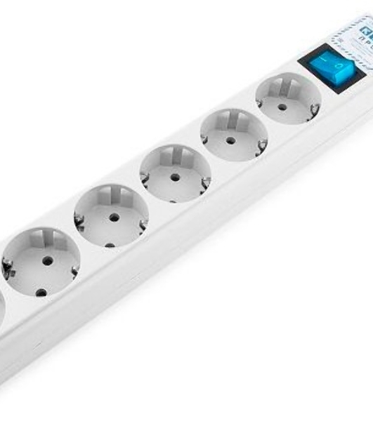 Сетевой фильтр Powercube SPL(5+1)-16B-P-3М-WHITE 3 м, 6 розеток, белый, коробка