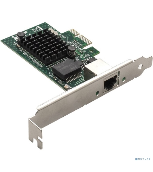 Сетевой адаптер ExeGate EXE-BCM5721 (PCI-E x1, порт 1xRJ45, 10/100/1000Mbps, Gigabit Chipset Broadcom BCM5721)