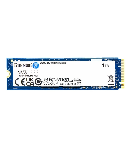 Накопитель SSD Kingston NV3, 1Tb, M.2 2280, NVMe, PCIe 4.0, R/W 6000/4000