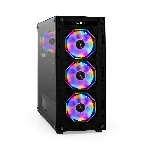 Компьютерный корпус Miditower ExeGate i3 BASE (ATX, без БП, с окном, 1*USB+1*USB 3.0, аудио, 4 вент. 12см с RGb подсветкой), фото19