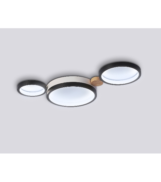 Светильник Ambrella light FL4814/3 BK/WH черный/белый 3000K-6400K 45W 620*290*55 (ПДУ ИК)