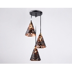Светильник Ambrella light TR8435/3 BK/FGD черный/золото E27/3 max 40W D360*800, фото4