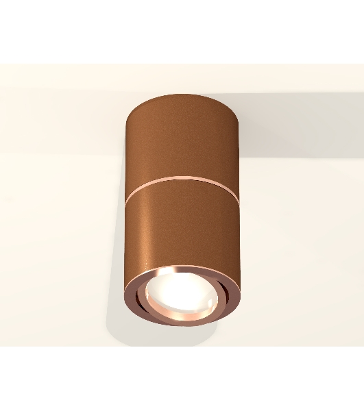 Светильник Ambrella Light XS7404080 SCF/PPG кофе песок/золото розовое полированное MR16 GU5.3 (C7404, A2073, C7404, N7005)