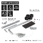 Кронштейн для монитора 13'-32' настольный ExeGate EDM1-3210-03GS (газовая пружина, VESA 75x75, 100x100, макс.нагрузка 10 кг, наклон -90°/+90°, поворот -90°/+90°, вращение 360°, 2 способа крепления: сквозное и струбцина, цвет черный), фото3
