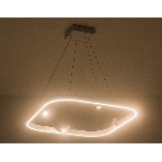 Подвесной светодиодный светильник Ambrella light FL5802/1+4 WH белый 50W 3000K/4200K/6400K 600*600*1200 (без ПДУ), фото3