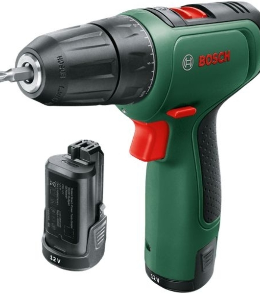 Дрель-шуруповерт Bosch EasyDrill 1200, 12 В, 1.5 Ач, 30 Нм, щеточный