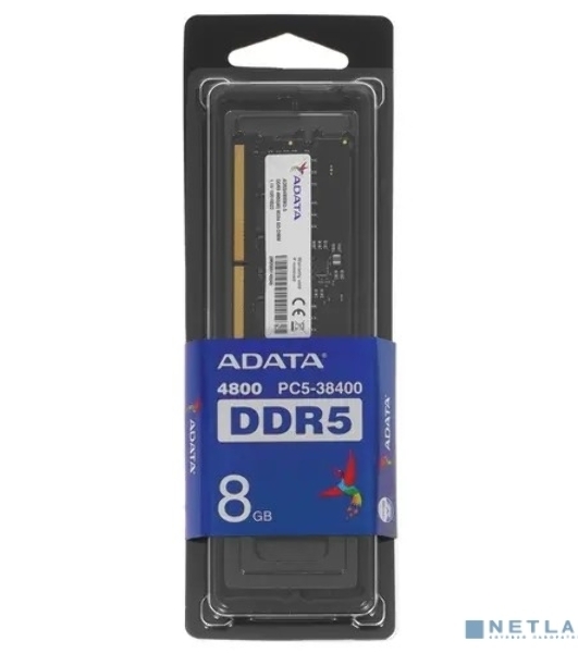 Оперативная память ADATA, DDR5, 8GB (1x8GB), 4800MHz, CL40, SO-DIMM