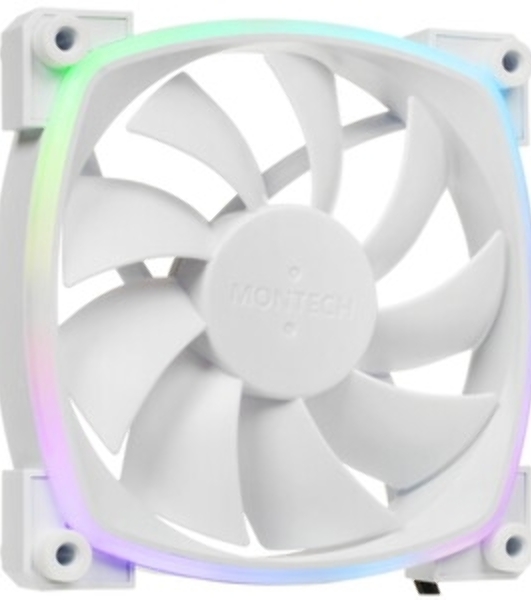 Вентилятор для корпуса MONTECH AX120 PWM белый, 120 мм, 1600 об/мин, 27 дБ, 4 pin