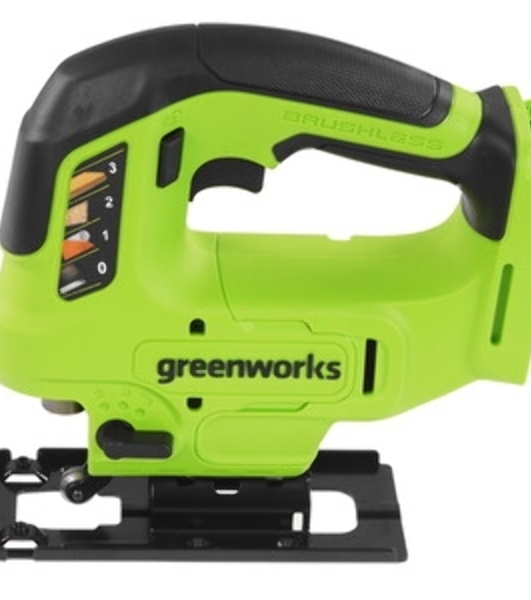 Лобзик электрический аккумуляторный GreenWorks GD24JS, 24V, бесщеточный без АКБ и ЗУ