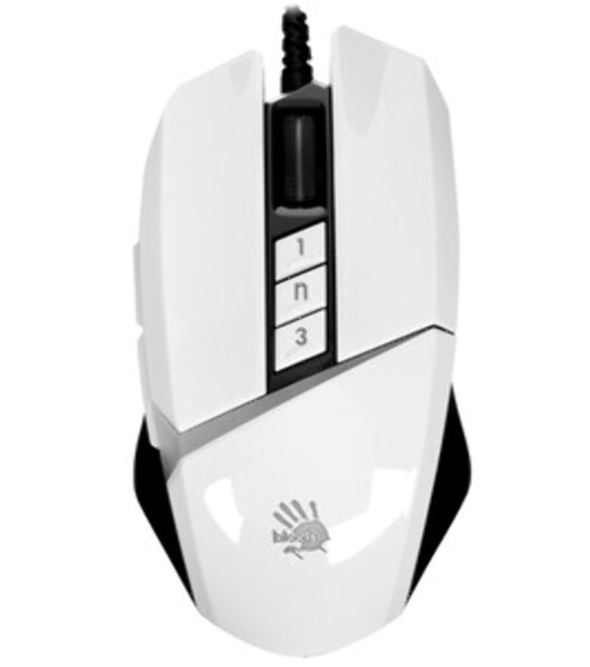 Мышь проводная A4Tech Bloody W60 Max белый, 10000 dpi, USB, кнопки - 10