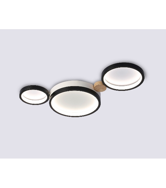 Светильник Ambrella light FL4814/3 BK/WH черный/белый 3000K-6400K 45W 620*290*55 (ПДУ ИК)