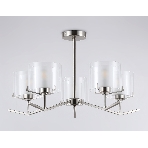 Люстра Ambrella light LH57001/5 SN/FR никель/белый матовый E14/5 max 40W D690*390, фото5