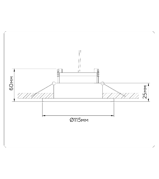 Светильник Ambrella light TN52331 SWH белый песок GX53 max 12W D115*25