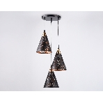 Светильник Ambrella light TR8435/3 BK/FGD черный/золото E27/3 max 40W D360*800, фото 1