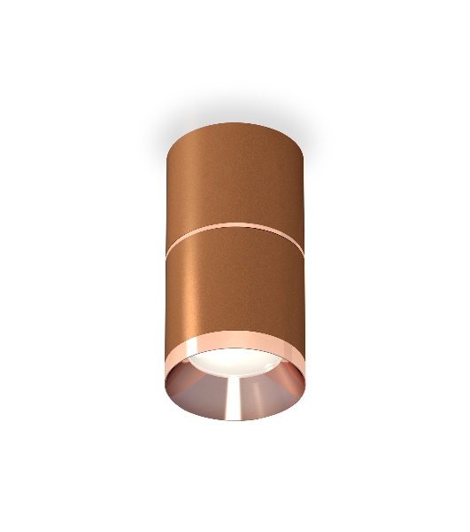 Светильник Ambrella Light XS7404081 SCF/PPG кофе песок/золото розовое полированное MR16 GU5.3 (C7404, A2073, C7404, N7035)