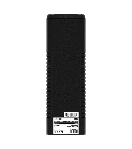 Источник бесперебойного питания ExeGate Smart LB-500.LCD.AVR.2SH.USB (500VA/300W, LCD, AVR, 2*Schuko, USB, батарея 12V 4.5Ah, Black)