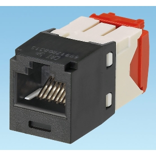 Модуль информационный Panduit CJ5E88TGBL Mini-Com RJ45 кат.5e черный
