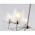 Люстра Ambrella light LH57001/5 SN/FR никель/белый матовый E14/5 max 40W D690*390, фото4