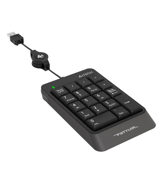 Числовой блок проводной A4Tech Fstyler FK13, USB, серый