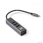 USB-концентратор ExeGate DUB-4TC (кабель-адаптер USB Type C --> 4xUSB3.0, Plug&Play, серебристый), фото8