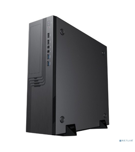 Компьютерный корпус EL555BK PM-300TFX 80+Bronze U3.0*2+U2*2+2*combo Audio; fan 9см; intrusion switch POWERMAN Slim Case 6143524