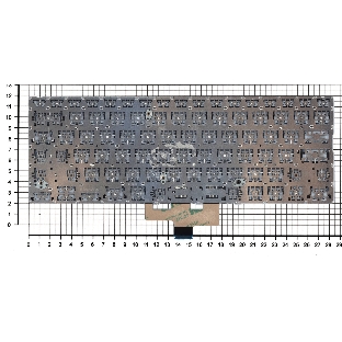Клавиатура для ноутбука Asus ZenBook UX433FA серебристая с подсветкой