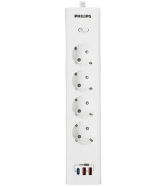 Сетевой фильтр Philips CHP8246WA/51 2м, 4 розетки, белый
