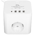 Сетевой фильтр Cablexpert Cube CUBE-3-CU3-W-1.5, 3 р, 10А, 1xType-C PD, 3xUSB, 1.5 м, ур.защиты 4+, белый, коробка, фото8