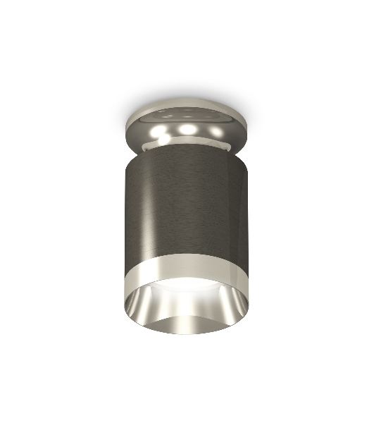 Светильник Ambrella Light XS6303101 DCH/PSL черный хром/серебро полированное MR16 GU5.3 (N6903, C6303, N6132)