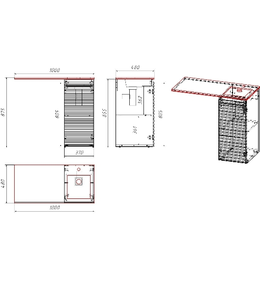 Комплект BAU 5 в 1: раковина кварцевая над стиральной машиной BAU Stil 100, серый металлик левая, тумба напольная BAU Stil универсальная, серый металлик, смеситель Hotel Black