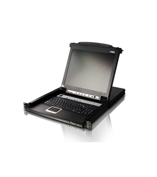 Kvm консоль ATEN SINGLE RAIL 16P PS/2-USB LCDKVMP 17INCH (CL5716MR)