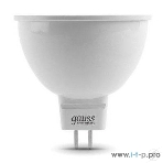 Лампа светодиодная Gauss LED Elementary MR16 GU5.3 7W 530lm 3000K 1/10/100 0, фото2