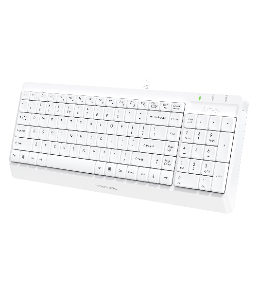 Комплект клавиатура+мышь A4Tech FStyler F1512 проводной, USB, 1200 DPI, белый