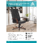 Кресло Бюрократ T-9928WALNUT/ECO черный, экокожа, фото8