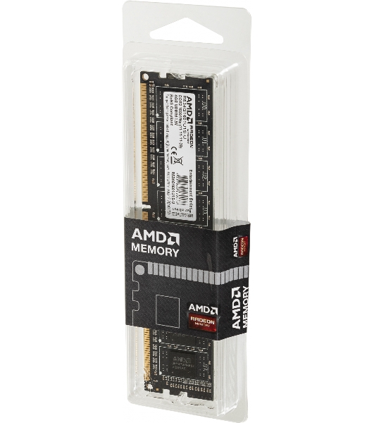 Оперативная память AMD Radeon R5, DDR3, 4GB (1x4GB), 1600MHz, CL11, DIMM