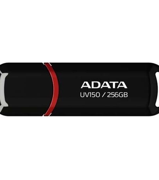 Флешка USB ADATA UV150 (AUV150-256G-RBK), 256Gb, USB 3.0, R/W 100/30, черный