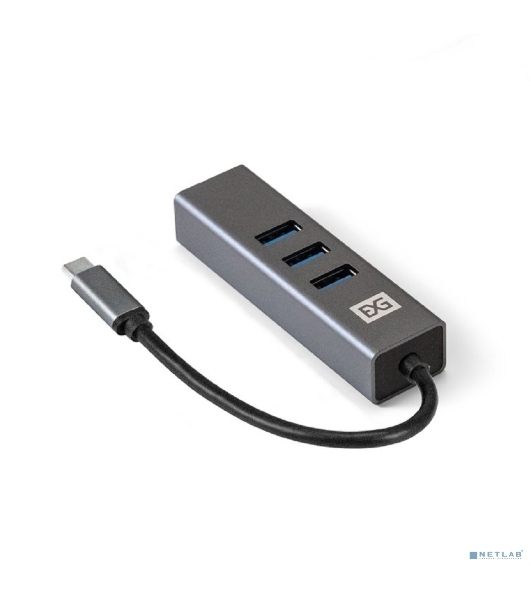 USB-концентратор ExeGate DUB-4TC (кабель-адаптер USB Type C --> 4xUSB3.0, Plug&Play, серебристый)