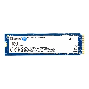 Накопитель SSD Kingston NV3, 2000Gb, M.2 2280, PCIe 4.0 x4, NVMe, R/W 6000/5000