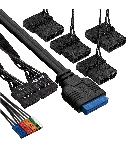Компьютерный корпус Miditower ExeGate i3 BASE (ATX, без БП, с окном, 1*USB+1*USB 3.0, аудио, 4 вент. 12см с RGb подсветкой)