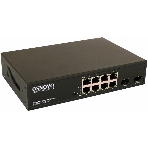 Коммутатор Osnovo Гигабитный PoE коммутатор на 10 портов, 8 *10/100/1000 Base-T PoE, 2*SFP 1000 Base-T, PoE на порт до 30W, суммарно до 150W, фото8