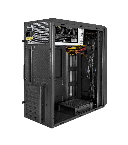 Компьютерный корпус Miditower ExeGate XP-332UC-UNS350 (ATX, БП UNS350 с вент. 12см, 2хUSB 3.0/1хTypeC, аудио, черный)